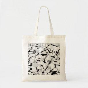 Black and White in Motion Budget Tote Bag