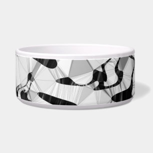 Black and White in Motion Pet Bowl