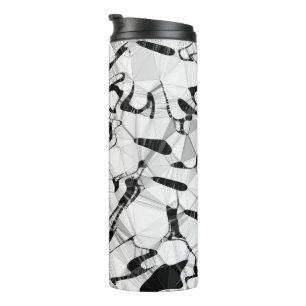 Black and White in Motion Thermal Tumbler
