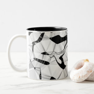 Black and White in Motion Two Tone Mug