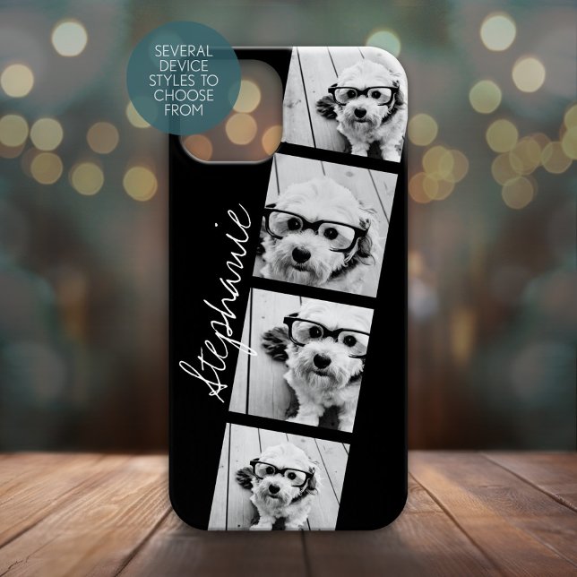 Black and White Instagram Photo Collage Case-Mate iPhone Case (Personalized Phone Case - Many Device Styles to Choose From)