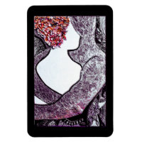 Black and white Interracial couple hugging artwork