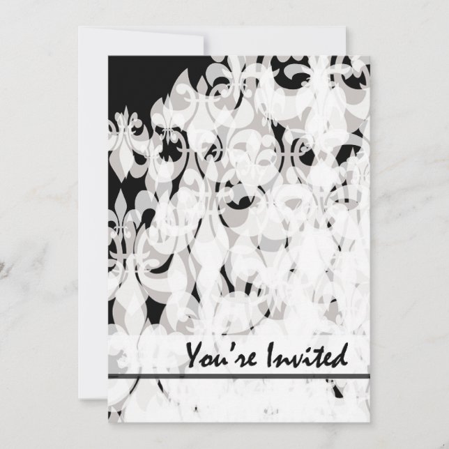 Black and White Invitation (Front)