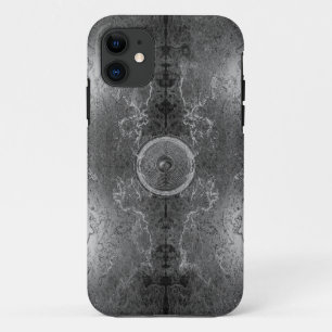Black and white kaleidoscope music speaker iPhone 11 case