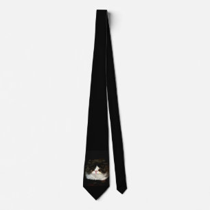 Black and White Kitten Tie