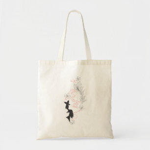 Black and White koi fish Tote Bag