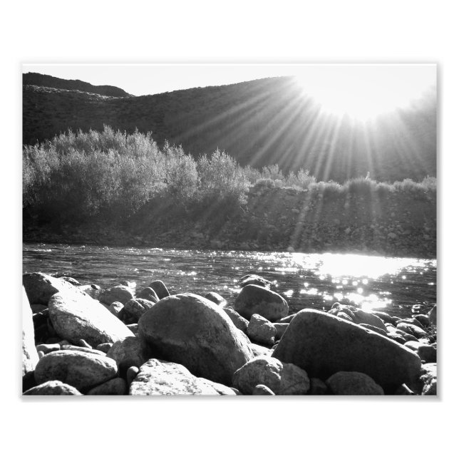 Black And White Landscape 5.png Photo Print (Front)