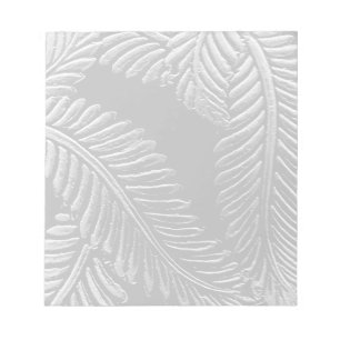 Black and White Leaves Notepad