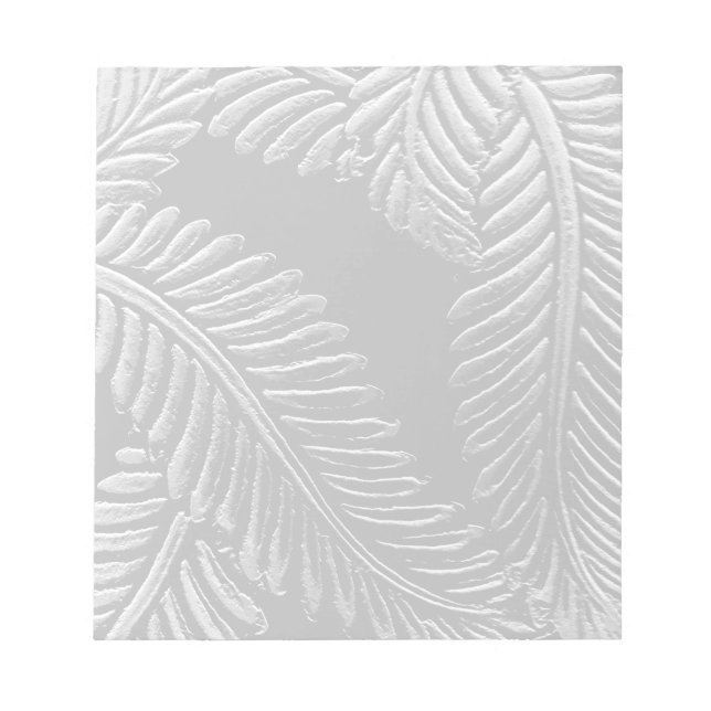 Black and White Leaves Notepad (Front)