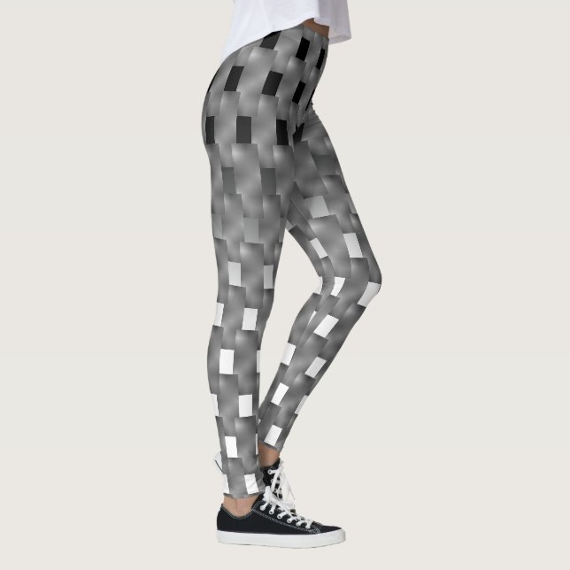 Black and white legging, and gray plates on top? leggings (Right)