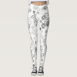 Black and white leggings