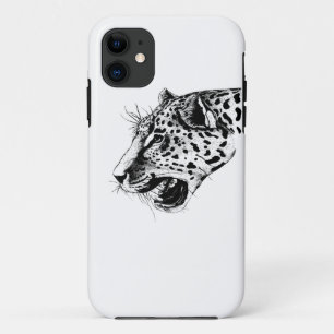 Black And White Leopard iPhone 11 Case