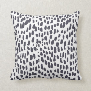 Black and White Leopard Cushion