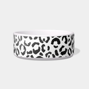 Black and  White Leopard Print         Bowl