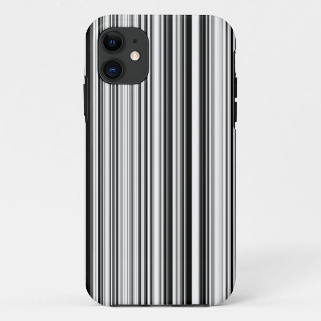 Black And White Lines Case-Mate iPhone Case (Back)