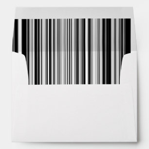 Black And White Lines Envelope