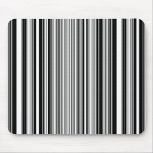 Black And White Lines Mouse Pad