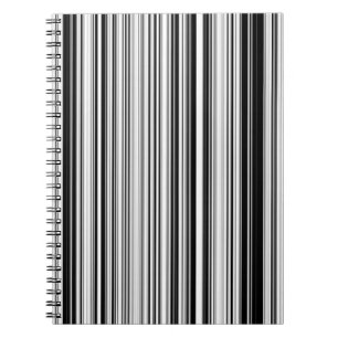 Black And White Lines Notebook
