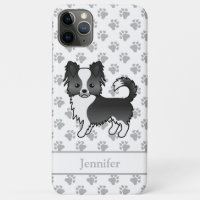Black And White Long Coat Chihuahua Dog & Name