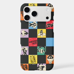 Black and White LOONEY TUNES™ in Colourful Chequer