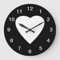 Black and White Love Heart Design.