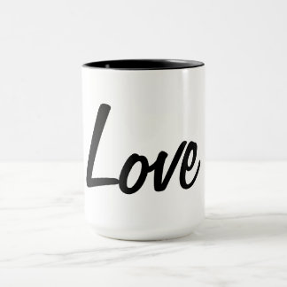 Black and White Love Mug