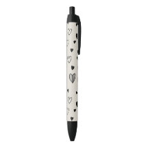 black and white love pen