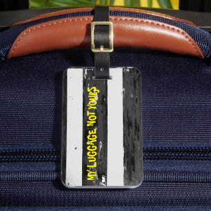 Black and White Luggage Tag