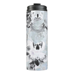 Black and white luxurious abstract modern art thermal tumbler