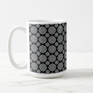 Black and White Mandala Design Coffee Mug