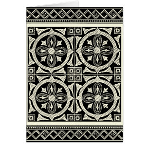 Black and White Mandala Motif by Vision Studio