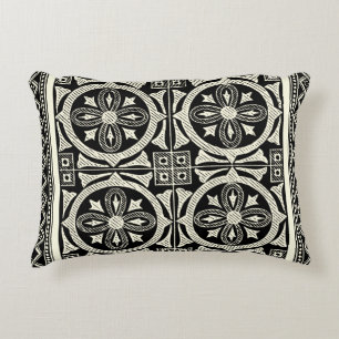 Black and White Mandala Motif by Vision Studio Decorative Cushion