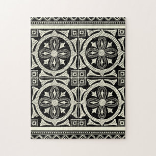 Black and White Mandala Motif by Vision Studio Jigsaw Puzzle