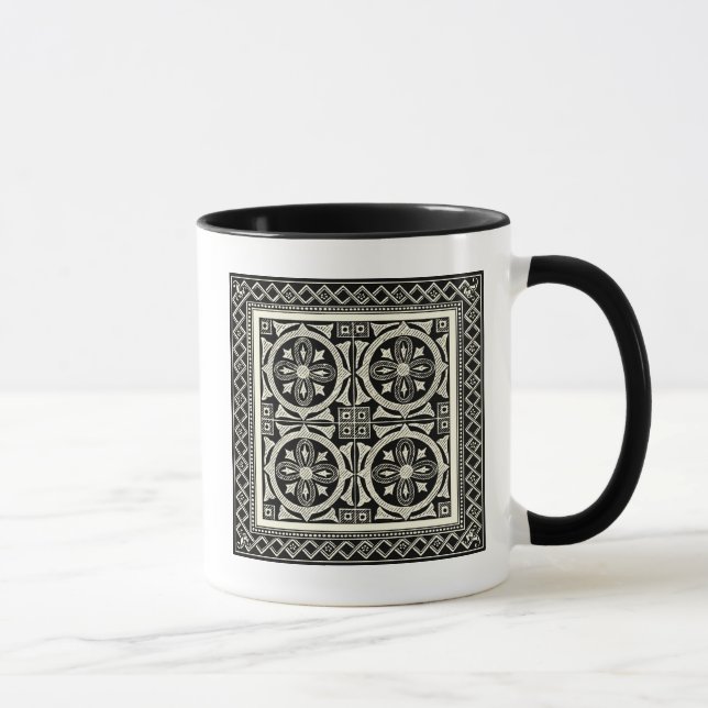Black and White Mandala Motif by Vision Studio Mug (Right)