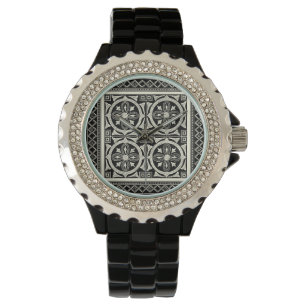 Black and White Mandala Motif by Vision Studio Watch
