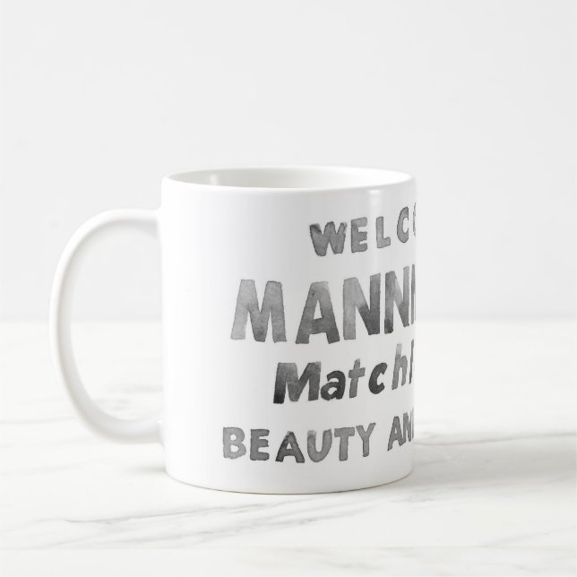 Black and White Manning Mug (Left)
