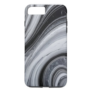 Black and white marble abstract iPhone 8 plus/7 plus case