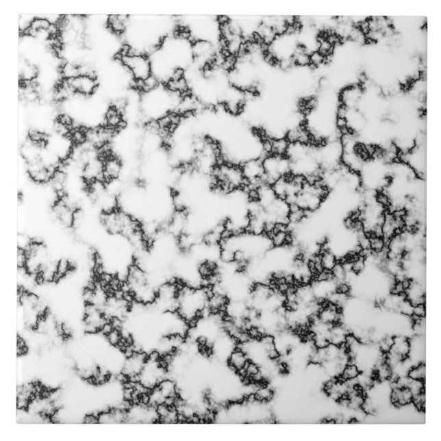 Black and white marble background ceramic tile (Front)