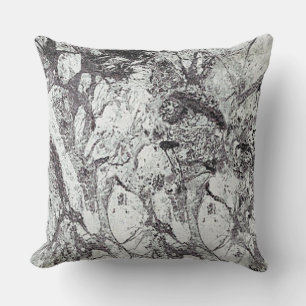 Black and White Marble Cushion