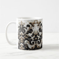 Black And White Marble Design