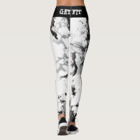 Black and White Marble Design - Get Fit