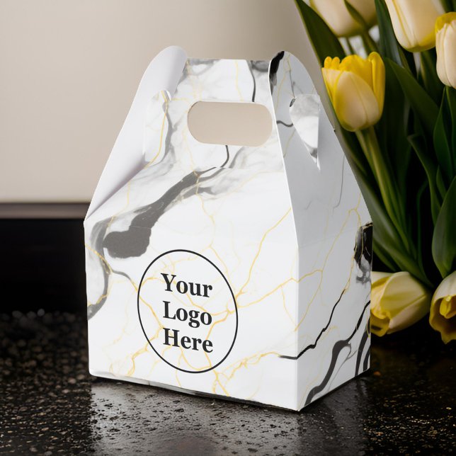 Black and white marble favour box (Creator Uploaded)