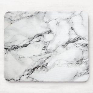 black and white marble mouse pad