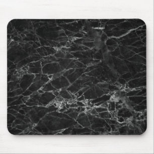 Black and White Marble Texture Mouse Pad