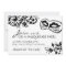 Black and White Masquerade Invitation