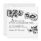 Black and White Masquerade Invitation
