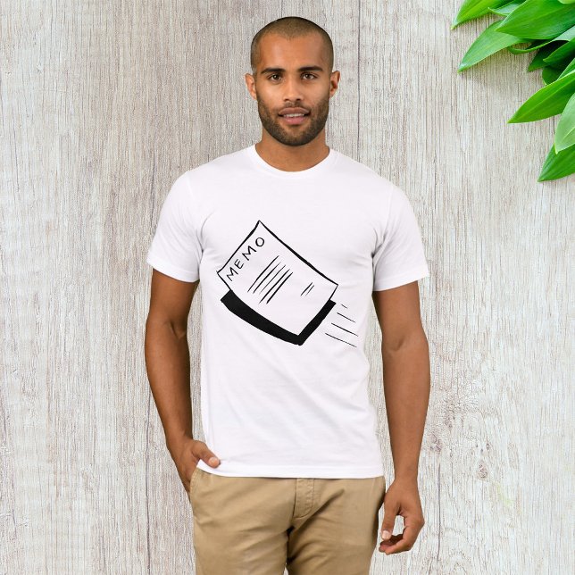 Black And White Memo Mens T-Shirt (Creator Uploaded)