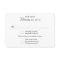 Black and White Menu List Wedding Reply Card