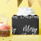 Black and White Merry Christmas Calligraphy