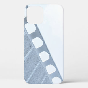 Black and white metal frame iPhone 12 case